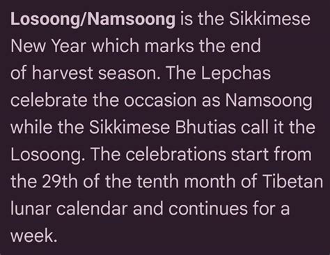 Which is the harvest festival in Sikkim ? Saga Dawa or Losoong - Brainly.in