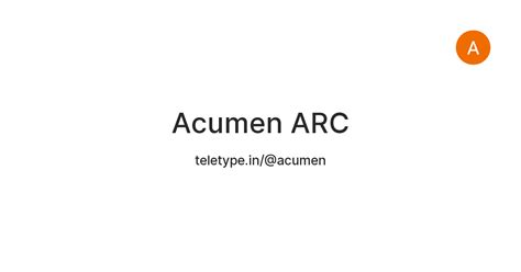 Acumen ARC — Teletype
