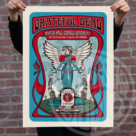 Grateful Dead Poster, Grateful Dead Art Print, Grateful Dead Concert ...