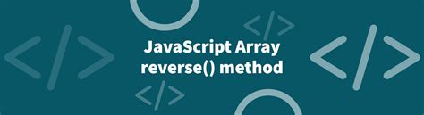 How to Reverse an Array in JavaScript 的图像结果