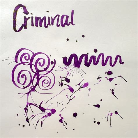 Epitome X Gourmet Pens Criminal Purple Ink – Epitome Pen Company
