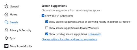 Image result for Search Box Settings
