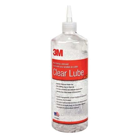 3M 1 qt. Chain, Cable, and Wire Rope Lubricant Bottle Clear WLC-QT | Zoro