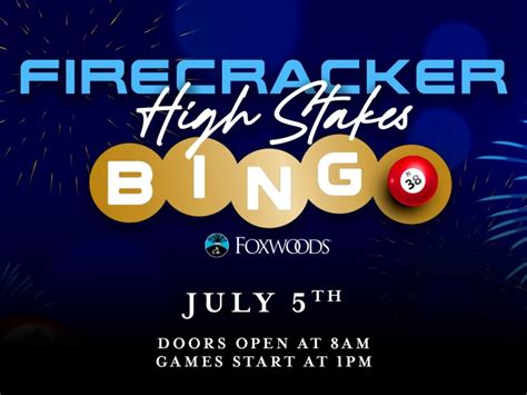 Foxwoods Bingo July Calendar 2025 - Printable 2026 Calendar