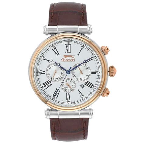 Slazenger Mens White Dial Multi-Function Watch - SL96111203 (White_Free ...