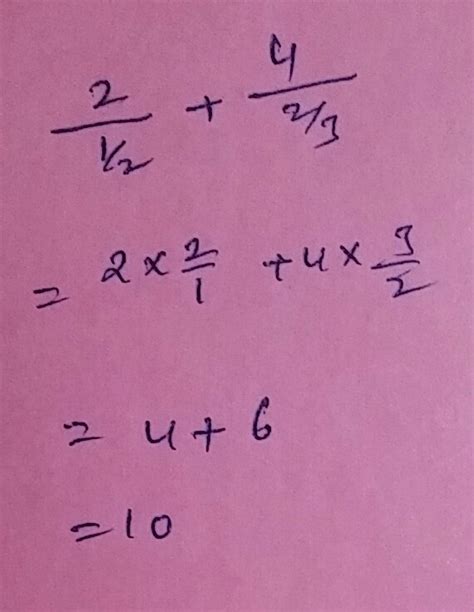 What is decimal fraction of 2/1/2+4/2/3 - Brainly.in
