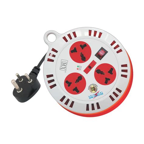 MX 3 Outlet Universal Socket, Spike Guard Surge Protector Extention Box ...