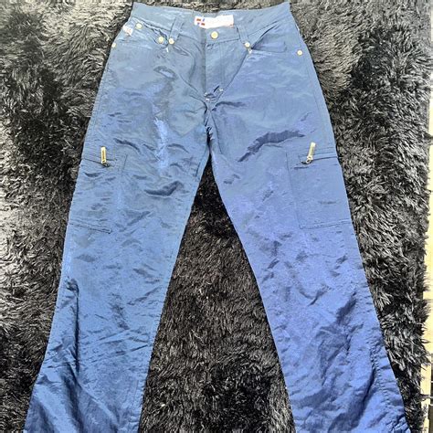 Vintage Dark blue kik girl pants - Depop
