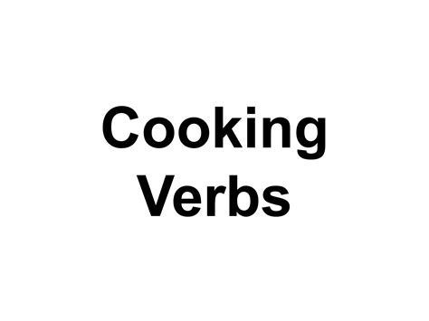 Cooking Verbs 的图像结果