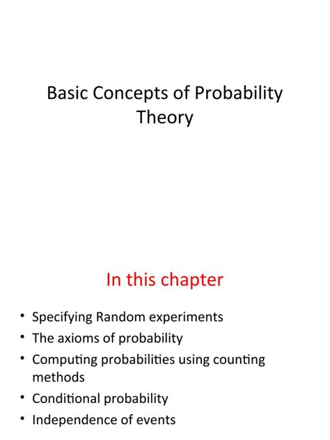 Basic Probability Theory 的图像结果