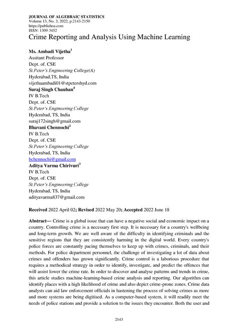 Major+project-+BASE+ Paper - Volume 13, No. 3, 2022, p- publishoa ISSN ...