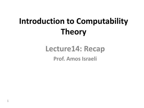 Image result for Computability Theory Introduction
