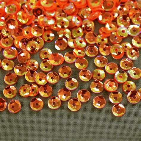 Buy French Cut Sequins in Neon Orange Color at wholesale prices ...