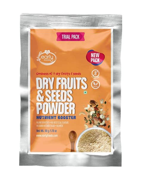 Early Foods - (Trial Pack) Dry Fruits & Seeds Powder - Blend of 7 ...
