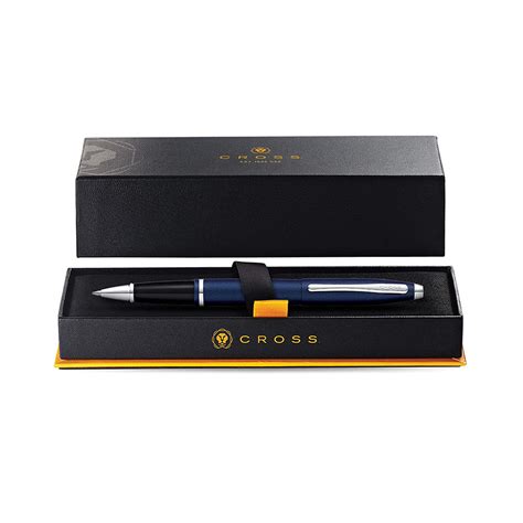 Cross Calais Matte Metallic Midnight Blue with Chrome Trim Rollerball
