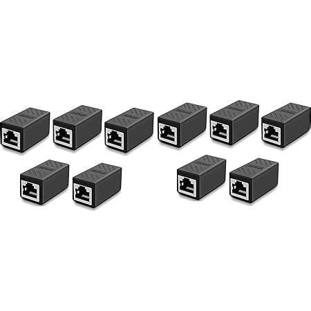 FEDUS RJ45 Coupler Ethernet Coupler Cat7, Cat6 Cat5e RJ45 8P8C Inline ...