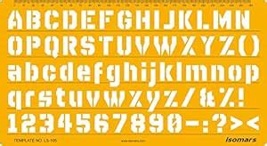 Isomars Lettering Stencil - 105 : Amazon.in: Home & Kitchen