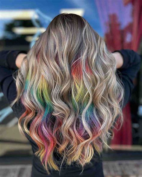 Rainbow Ombre Dark Hair Rainbow ombre weave | Pinwheel hair color ...
