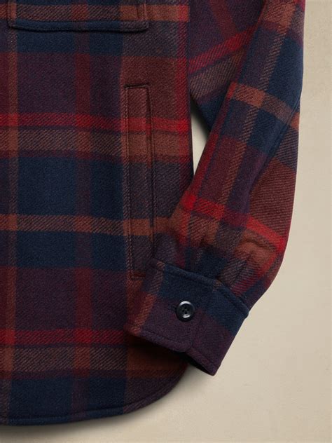Heritage Plaid Shirt Jacket | Banana Republic