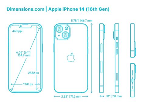 Image result for iPhone 12 Pro Dimensions