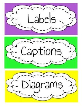 Nonfiction Text Features Posters by KEMCreations | TpT