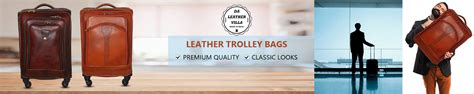 Amazon.in: DA Leather Villa: Leather Trolley Bags