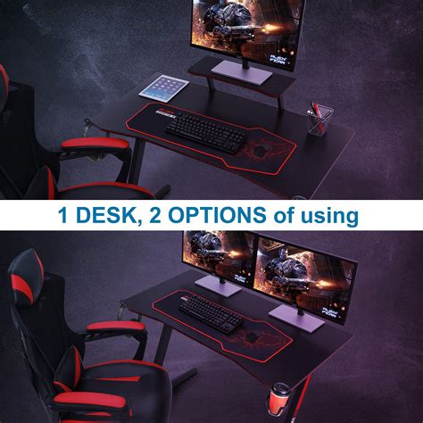 Auag 44 Inch Gaming Desk With Monitor Stand Racing Style | Desertcart INDIA