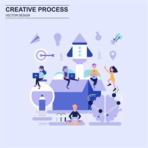 Creative Process Vector 的图像结果