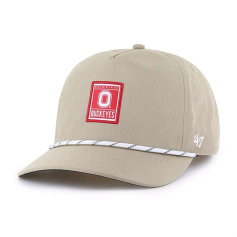 Men's '47 Khaki Ohio State Buckeyes Cozumel Hitch Adjustable Hat