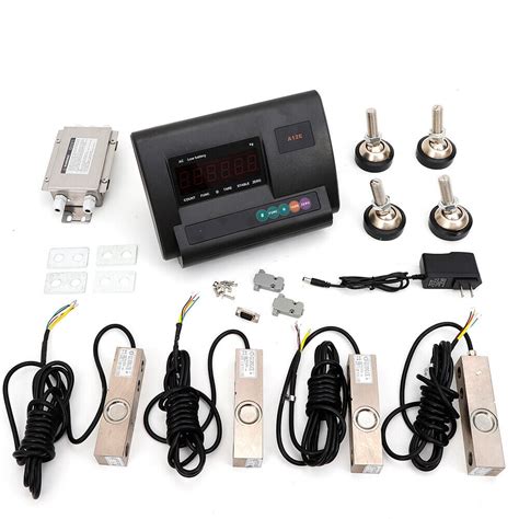 Buy Fichiouy 2.5T/5000lbs Livestock Load Cell Scale Kit Platform Cattle ...