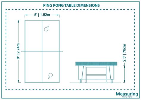 What Are the Ping Pong Table Dimensions? – Measuringknowhow