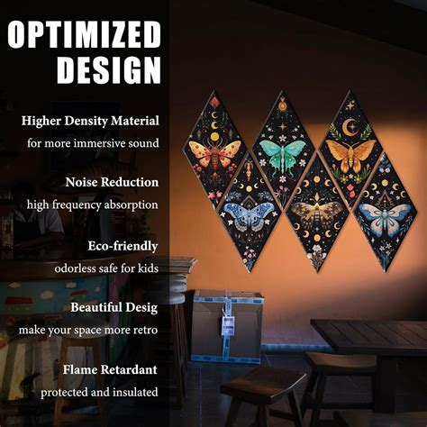 Tutmyrea 6 Pack Art Acoustic Panels Soundproof Wall India | Ubuy