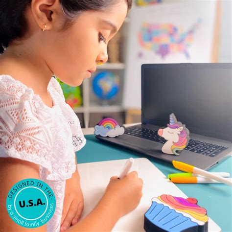 Buy Magnetic Eraser Set for Whiteboard - 3 Pack Cute Design Unicorn ...