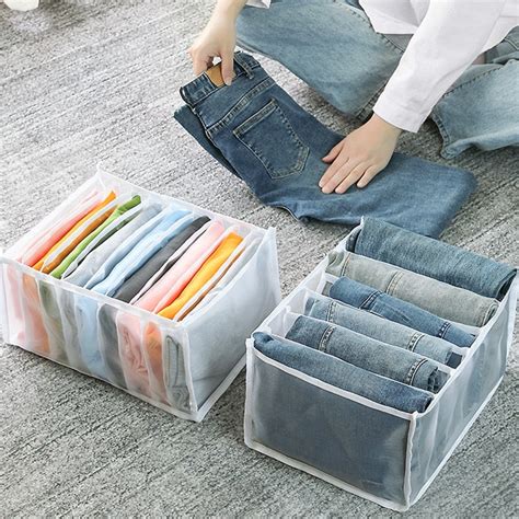 Wardrobe Clothes Compartment Boxes / Jeans Storage Box (35 X 25 X 20 C ...