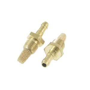 Jardin Muffler Air Stone Connector 2-Piece Brass Underwater Air Stones ...