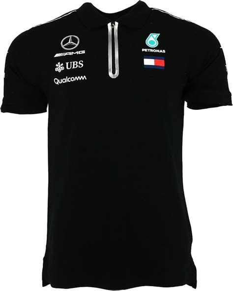 Buy Mercedes AMG Petronas Men's Mercedes Amg Men Polo 2018, Black ...