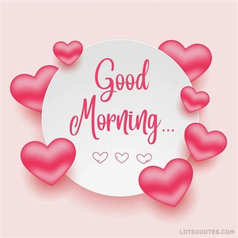 Good Morning with Pink Hearts