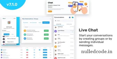 InfyChat v7.1.0 - Laravel Chat App (Private + Group Chat) - Real time ...