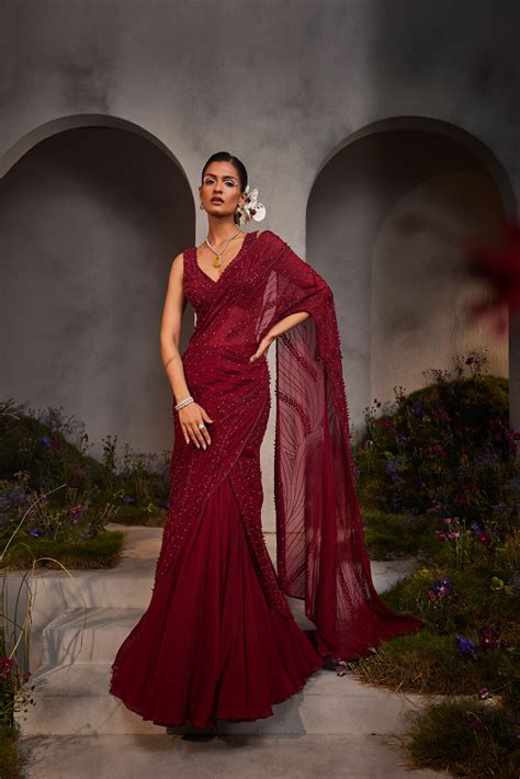 LYDIA - PRE DRAPED SAREES – Charu and Vasundhara