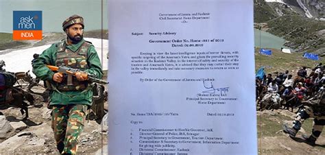 "Return As Soon As Possible" Kashmir Govt Issues Terror Alert For ...