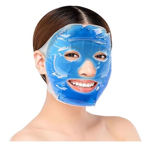 Buy SIGNAMIO Unisex PVC Hot And Cold Cooling Ice Relaxing Face Gel Mask ...