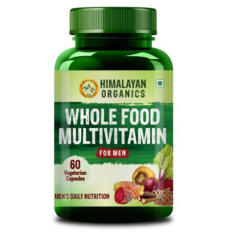 Himalayan Organics Whole Food Multivitamin for Men, 60 Capsules Price ...