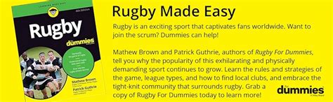 Image result for Rugby For Dummies