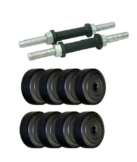 Spanco Home Gym with 18 Kg. P.V.C Weight Plates (2.5 Kg. X 4 = 10 Kg ...