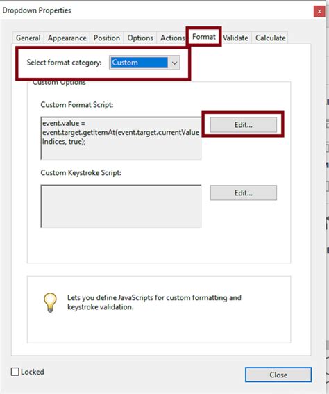 Adobe JavaScript Type Drop List 的图像结果