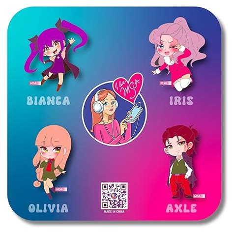 MSA My Story Animated Official 4-Piece Enamel Pin Set - Limited Edition ...