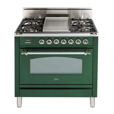 ILVE Nostalgie 36-in 5 Burners 3.55-cu ft Self-cleaning Convection Oven ...