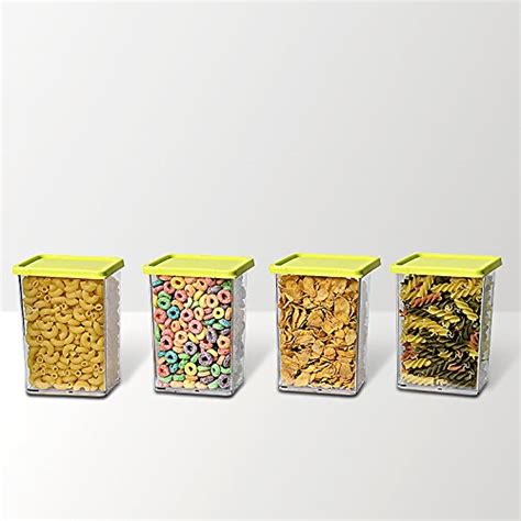 Buy JVS Unbreakable Foodgrade Transparent 800 Ml Containers Green 4 Pc ...
