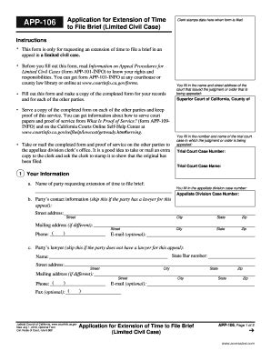 CA APP-106 2010-2026 - Complete Legal Document Online