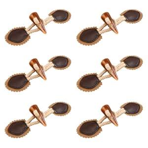 Enakshi® 6 Sets Sew on Toggle ons Resin Horn ons for Winter Coat Bags ...